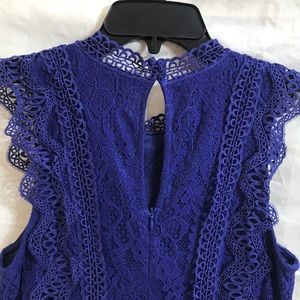 Lulus Royal Blue Lace Dress